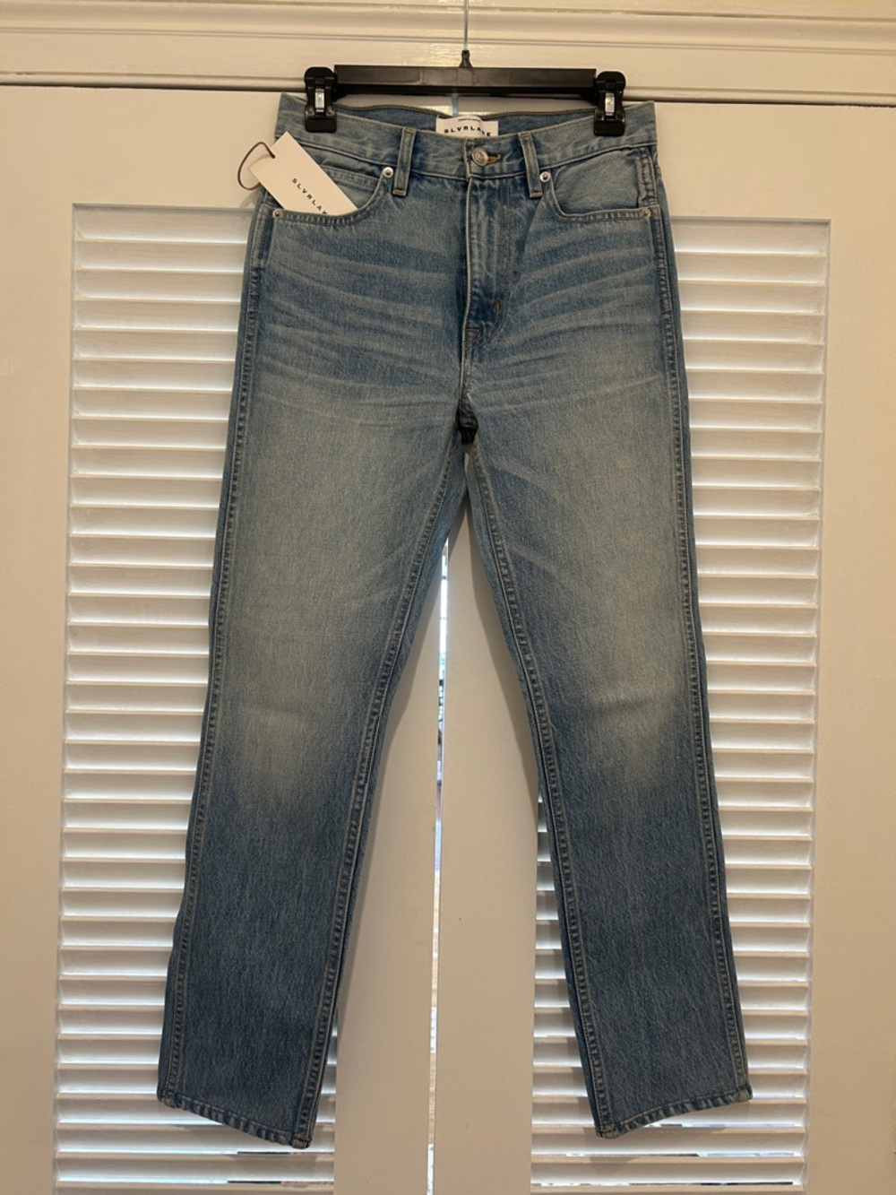 NWT SLVRLAKE Virginia Slim sweet thing wash, size 25